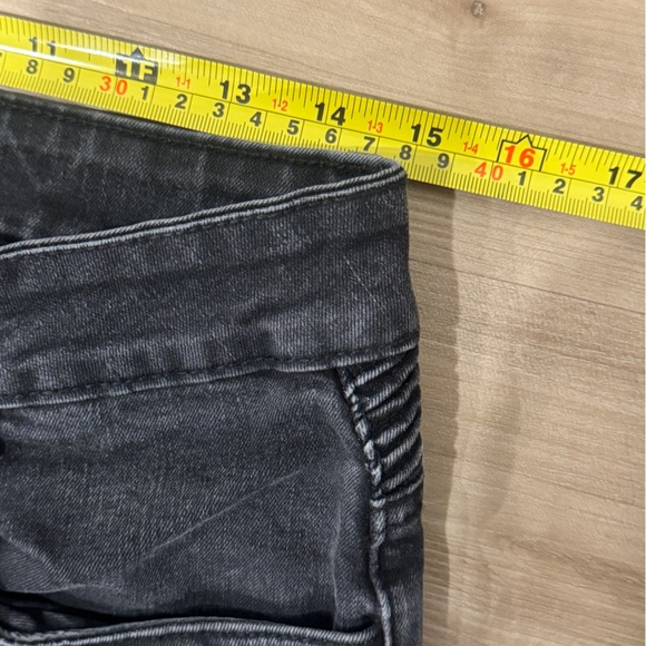 Balmain Paris Size 30 Men’s black 4 pocket biker style jeans - Picture 6 of 9